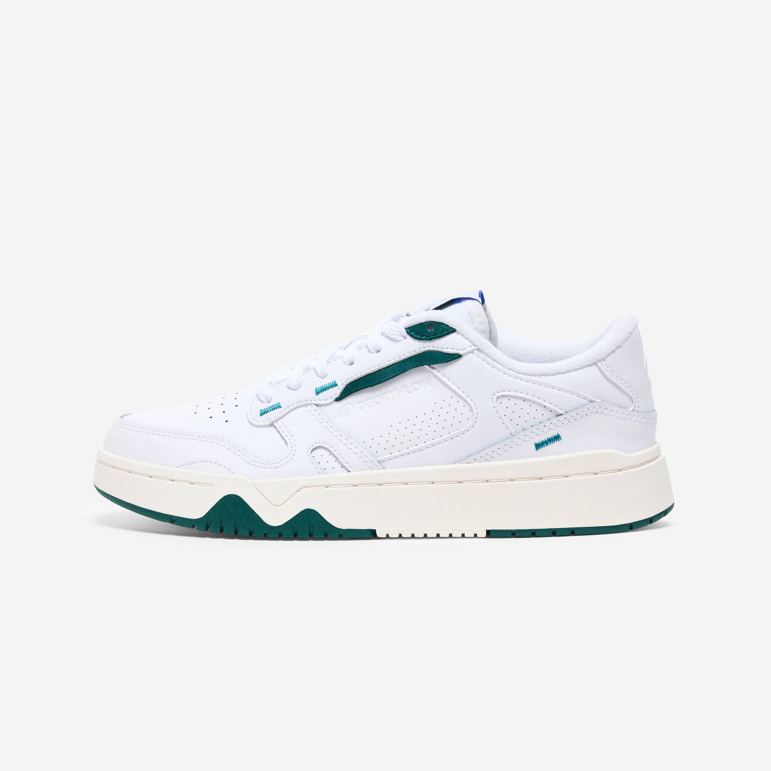 Women's CJ80 Leather Trainers - White and green