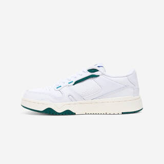 Women's CJ80 Leather Trainers - White and green