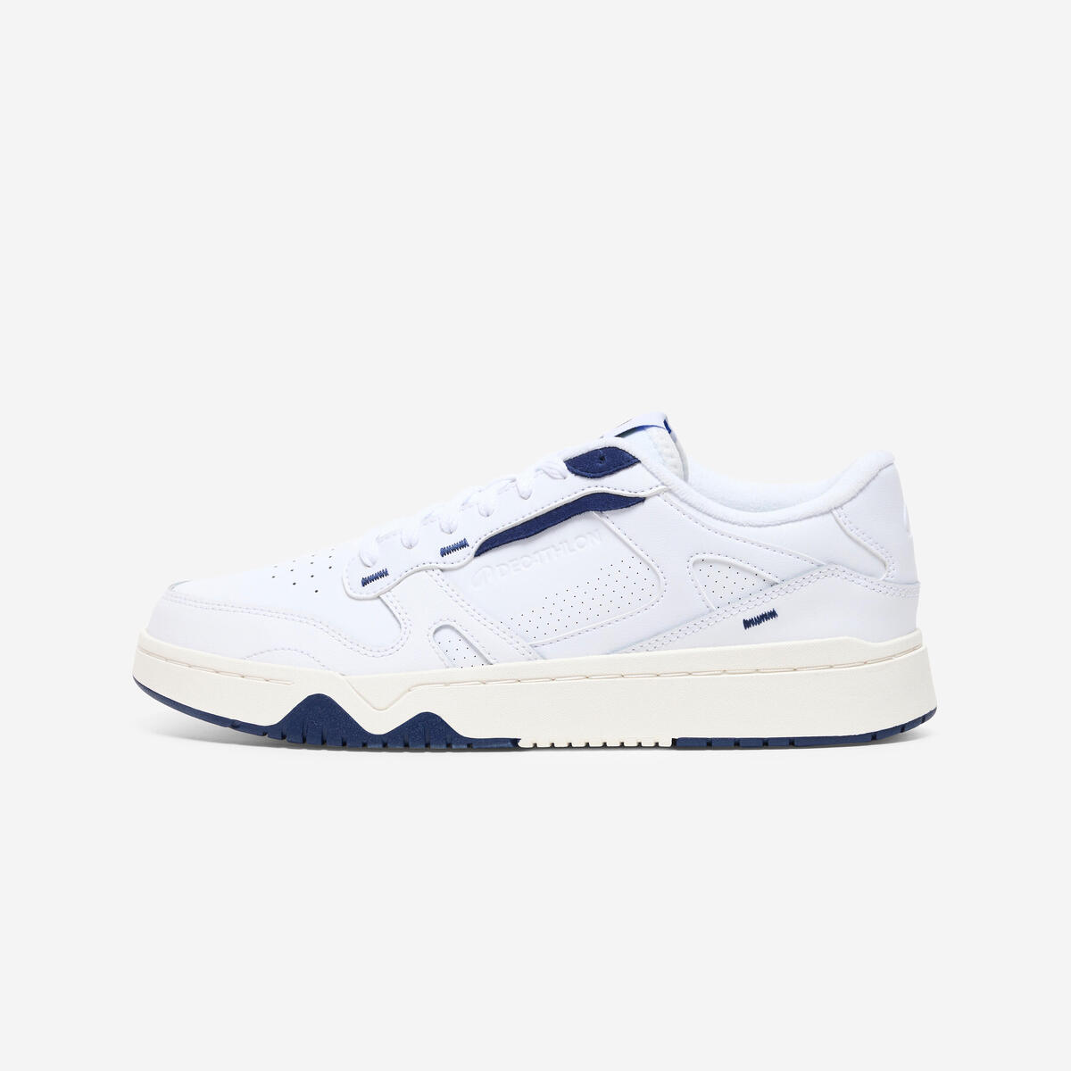 Baskets en cuir CJ80 homme blanc et bleu marine