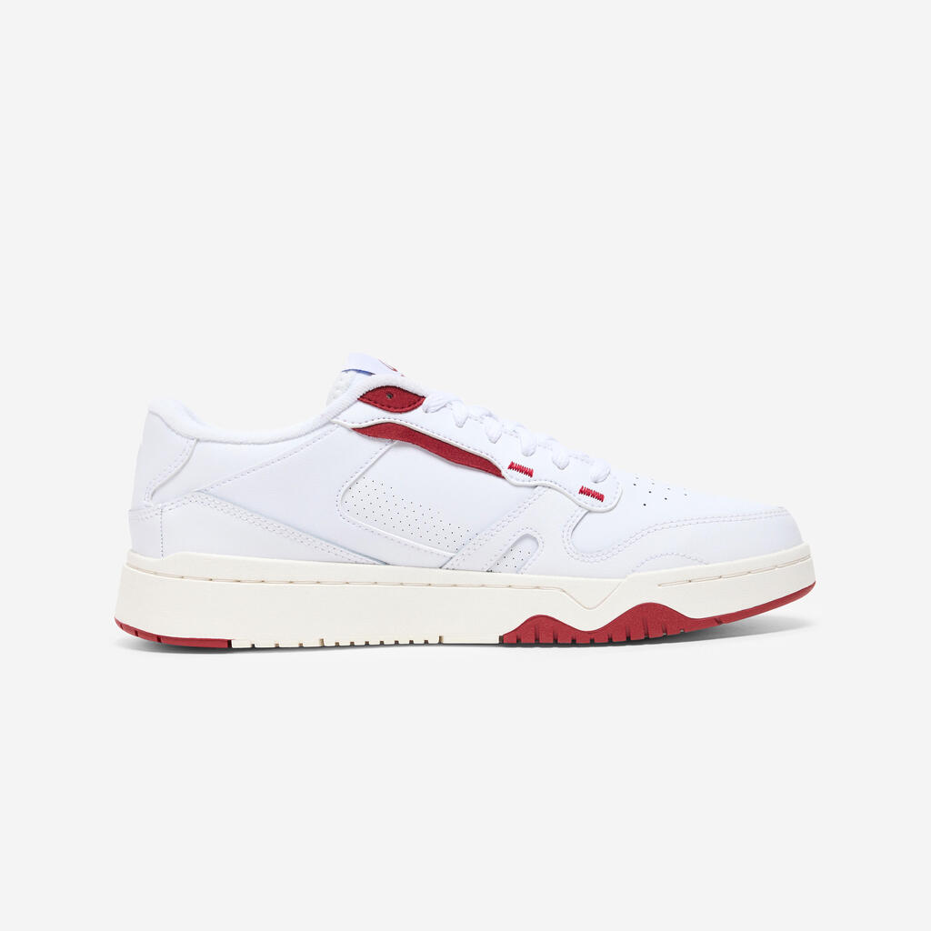 Baskets CJ80 homme, blanc et bordeaux