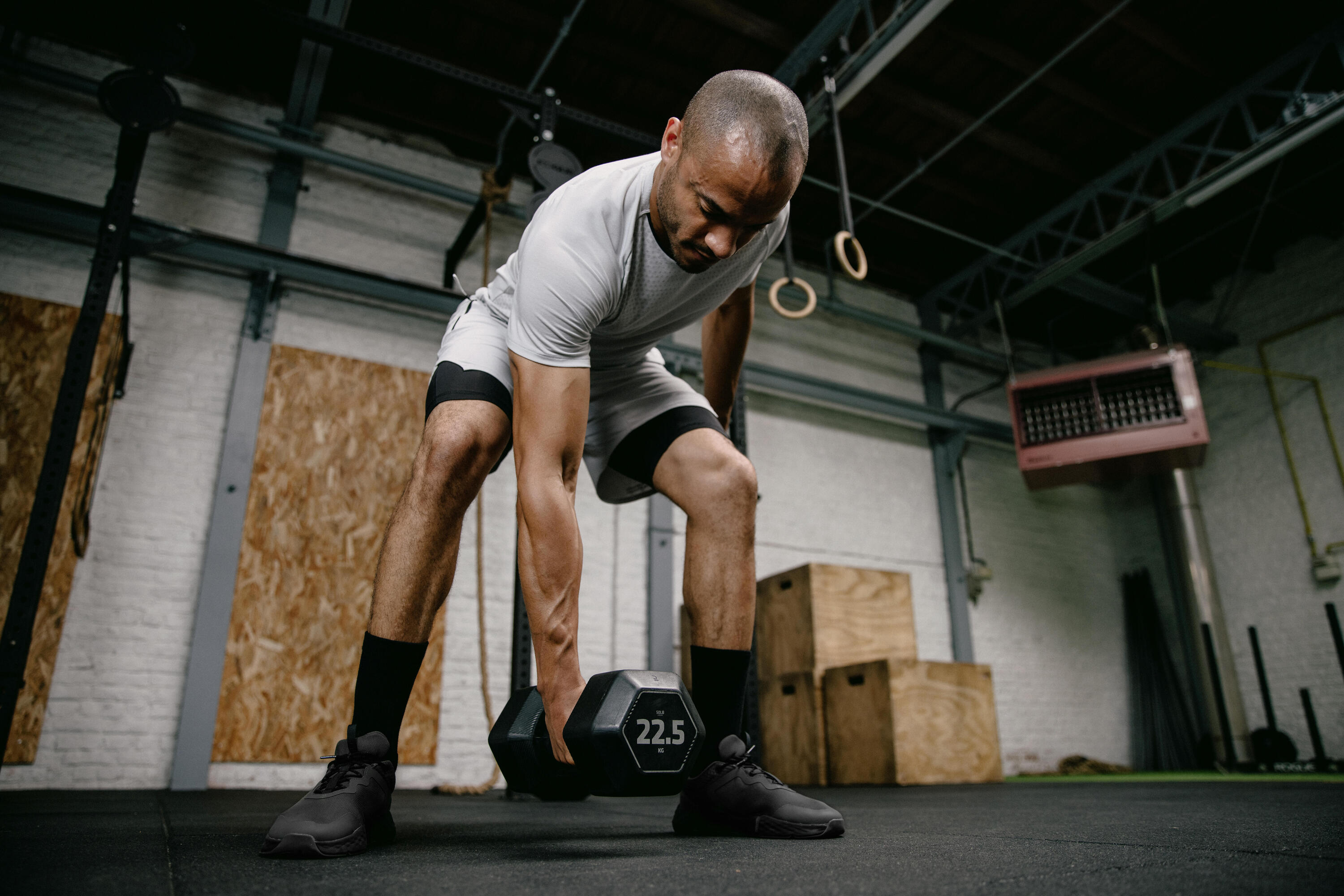 Calções Leves e Respiráveis de Fitness Homem Celliant Cinzento 8/11