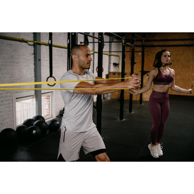 Ademende short voor crosstraining heren Performance Celliant grijs