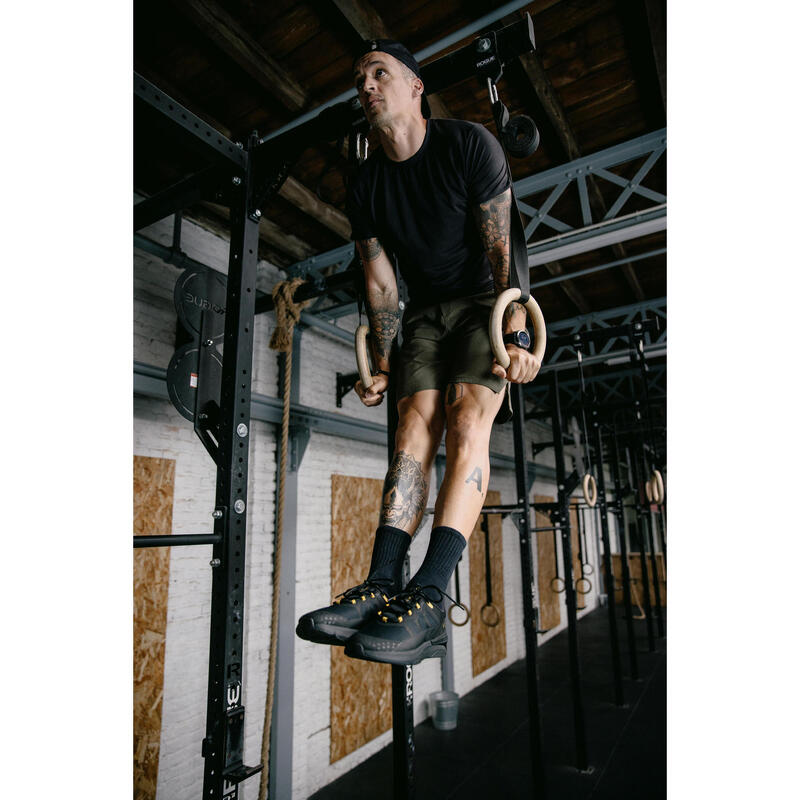 Erkek Haki Nefes Alan Spor Şortu - Fitness Kardiyo