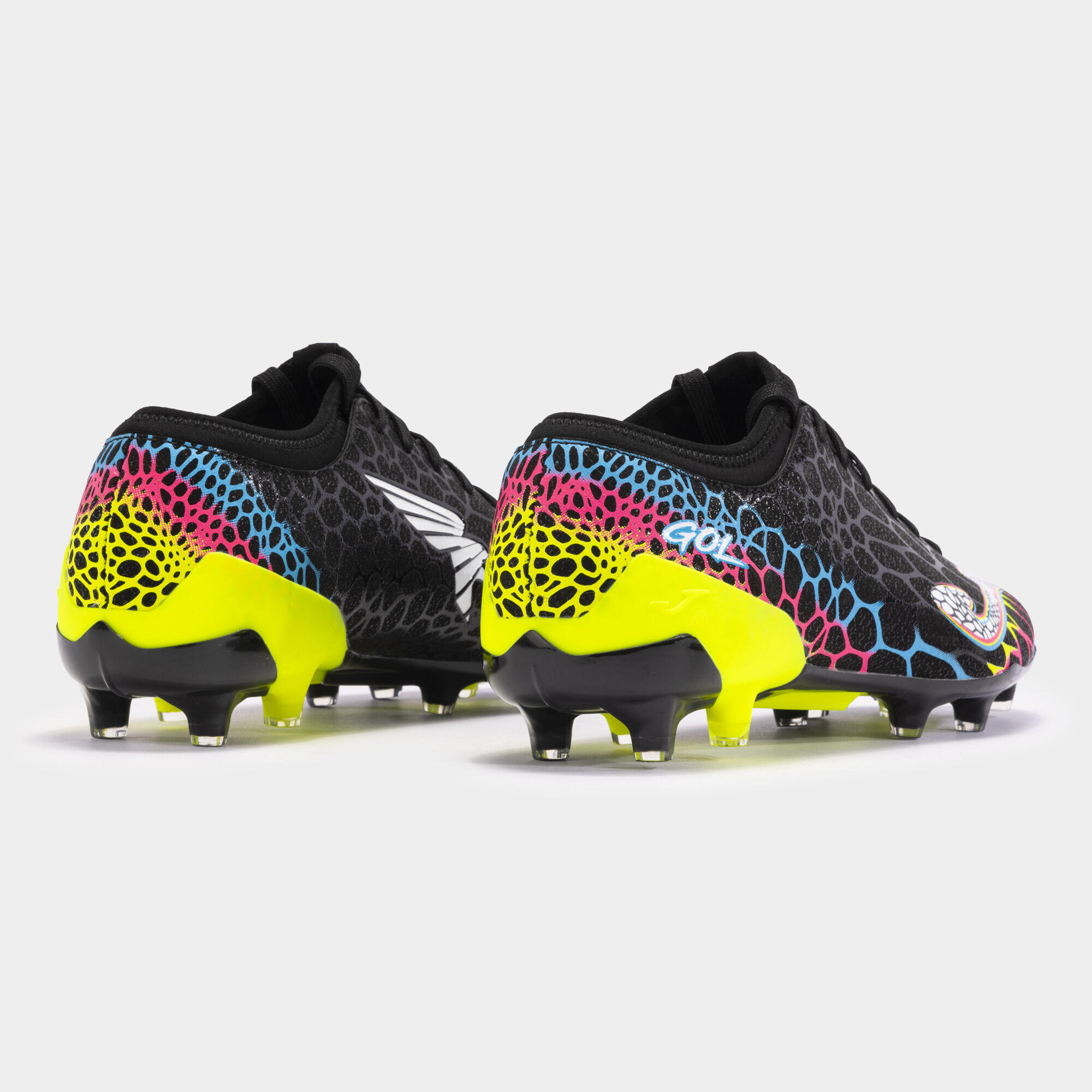 Botes futbol Gol 24 Joma terreny ferm FG Adult negre groc fluor 4/5