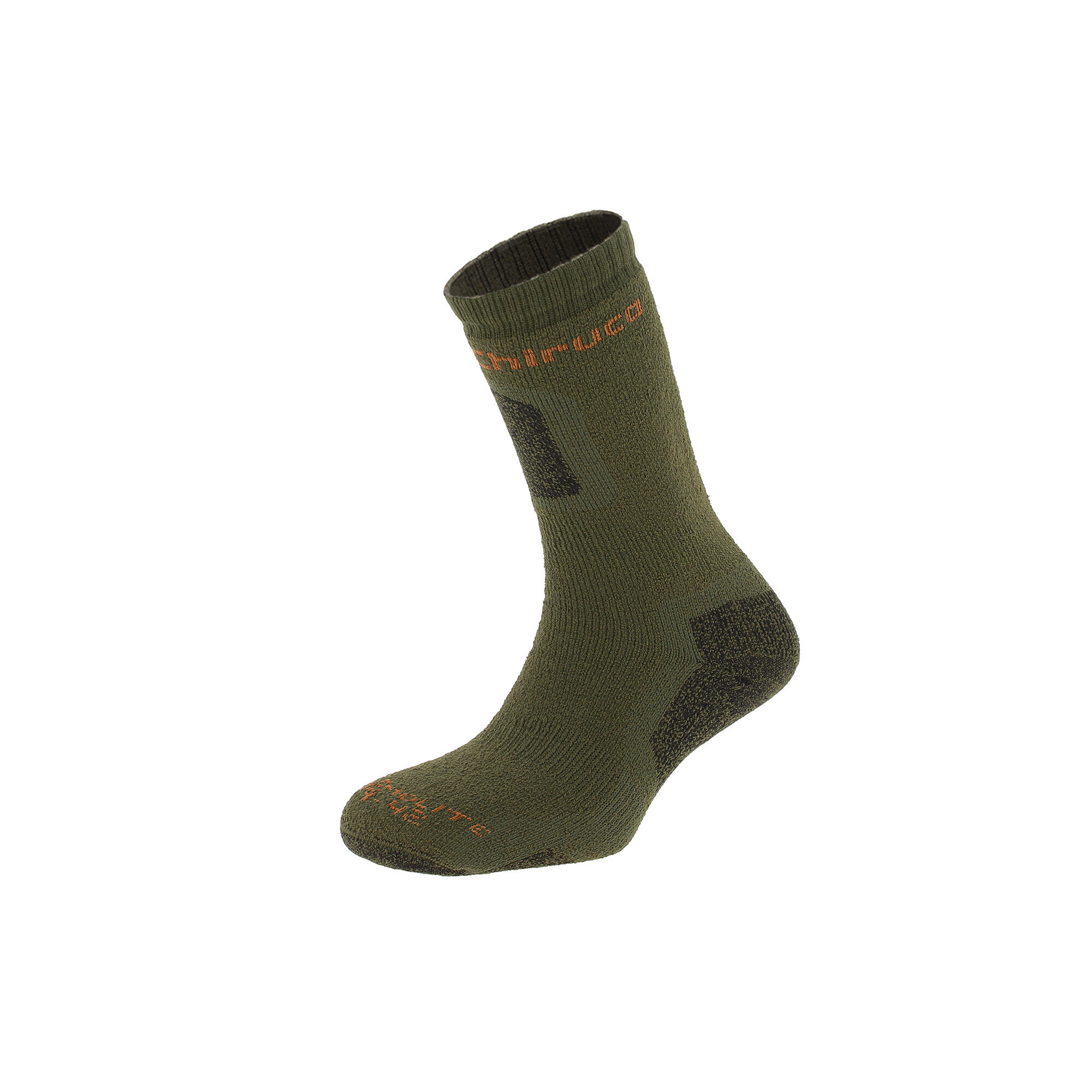 Calcetines Caza  Chiruca Thermolite Largos Caña Media Verde Oliva 4/4