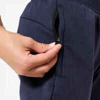 Kids' Breathable Cotton Unisex Jogging Bottoms 900 - Navy