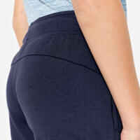 Kids' Breathable Cotton Unisex Jogging Bottoms 900 - Navy