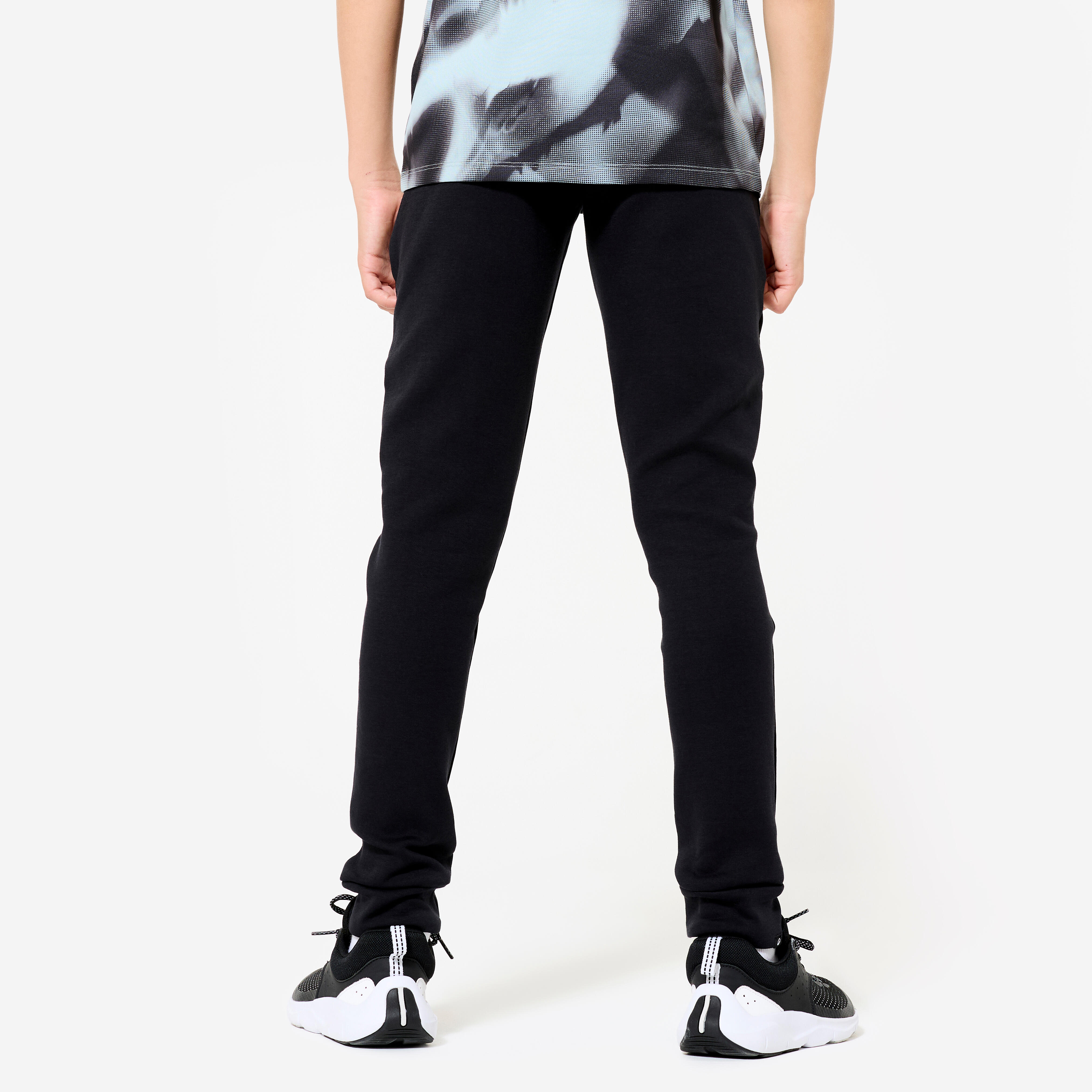 Kids' Unisex Breathable Cotton Jogging Bottoms 900 - Black