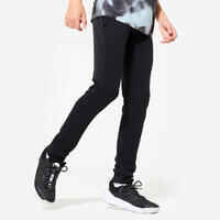 Kids' Unisex Breathable Cotton Jogging Bottoms 900 - Black