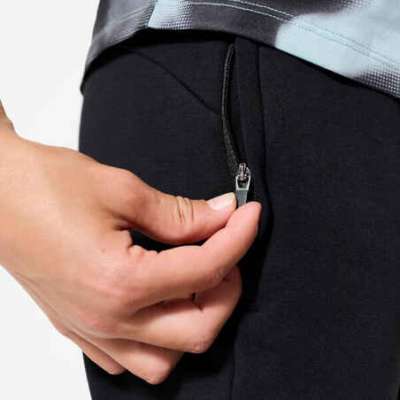 Kids' Unisex Breathable Cotton Jogging Bottoms 900 - Black
