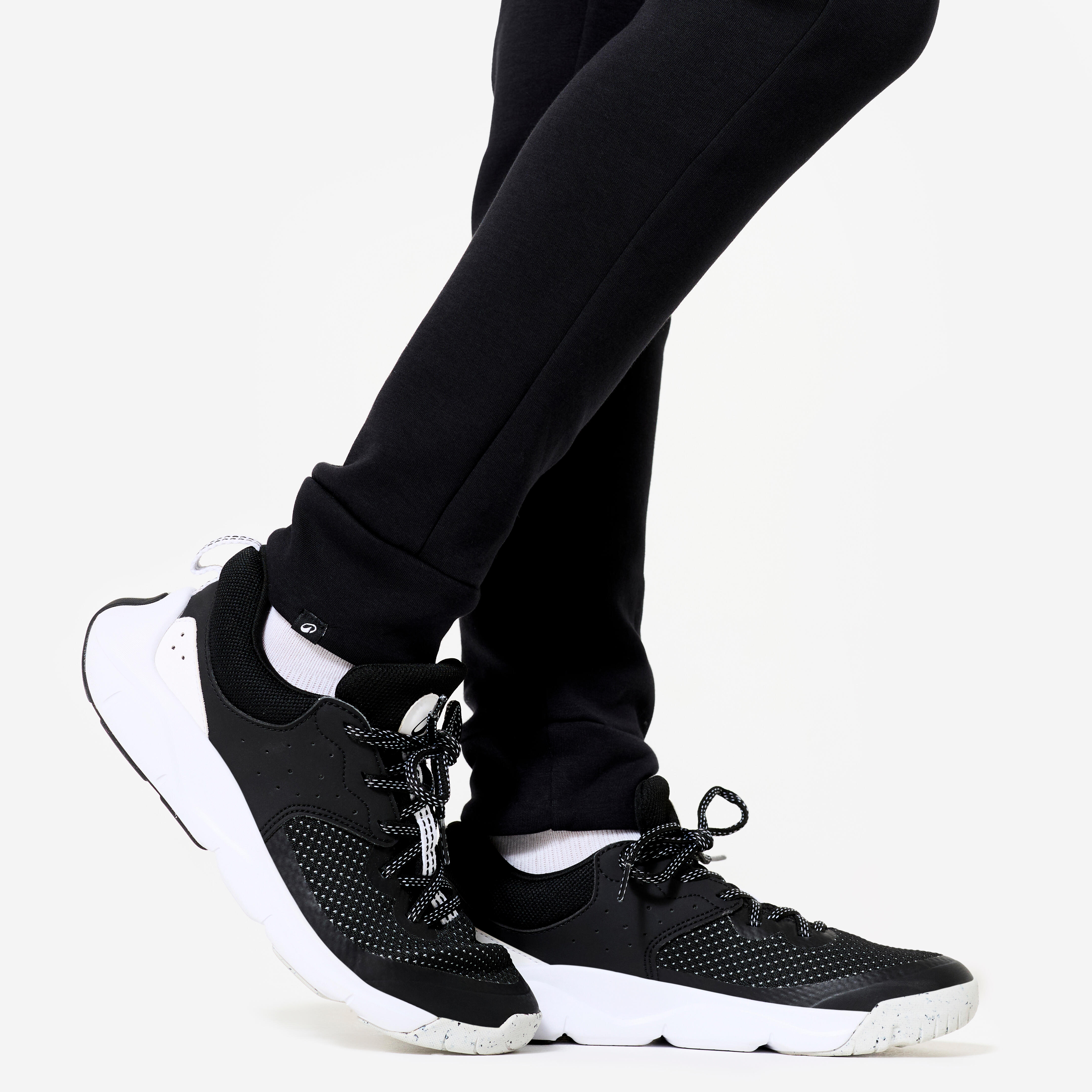 Kids' Unisex Breathable Cotton Jogging Bottoms 900 - Black