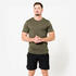 Men's Slim-Fit Breathable Cross Training T-Shirt - Khaki Green