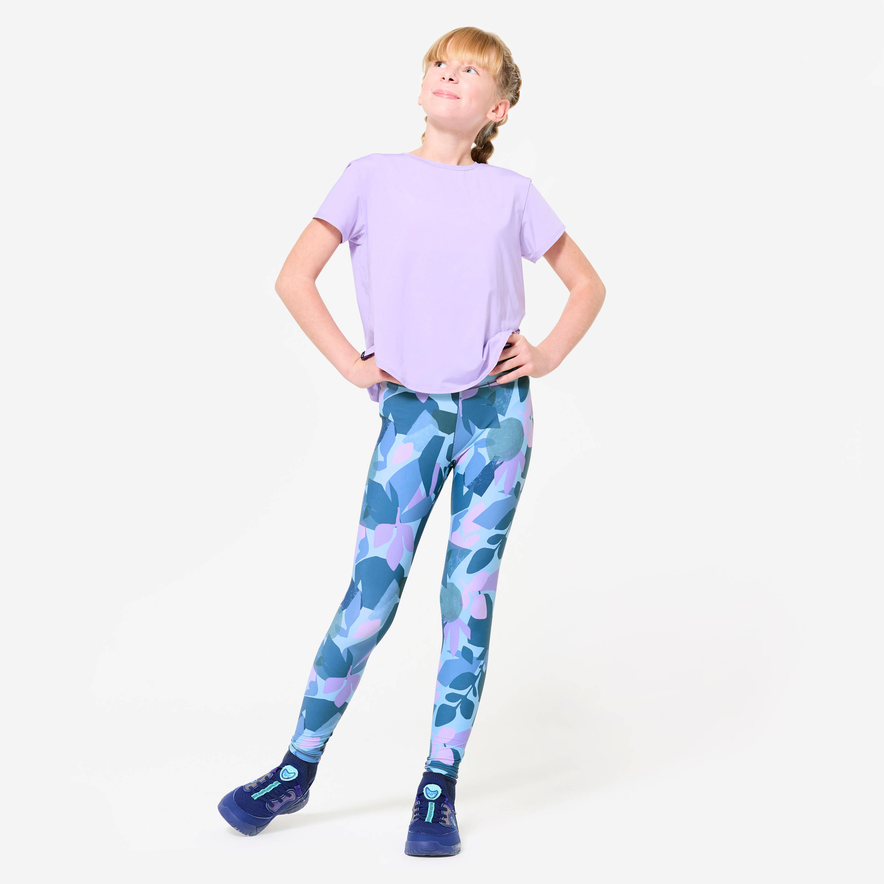 Girl's Sports T-Shirt - Lavender Purple -  2