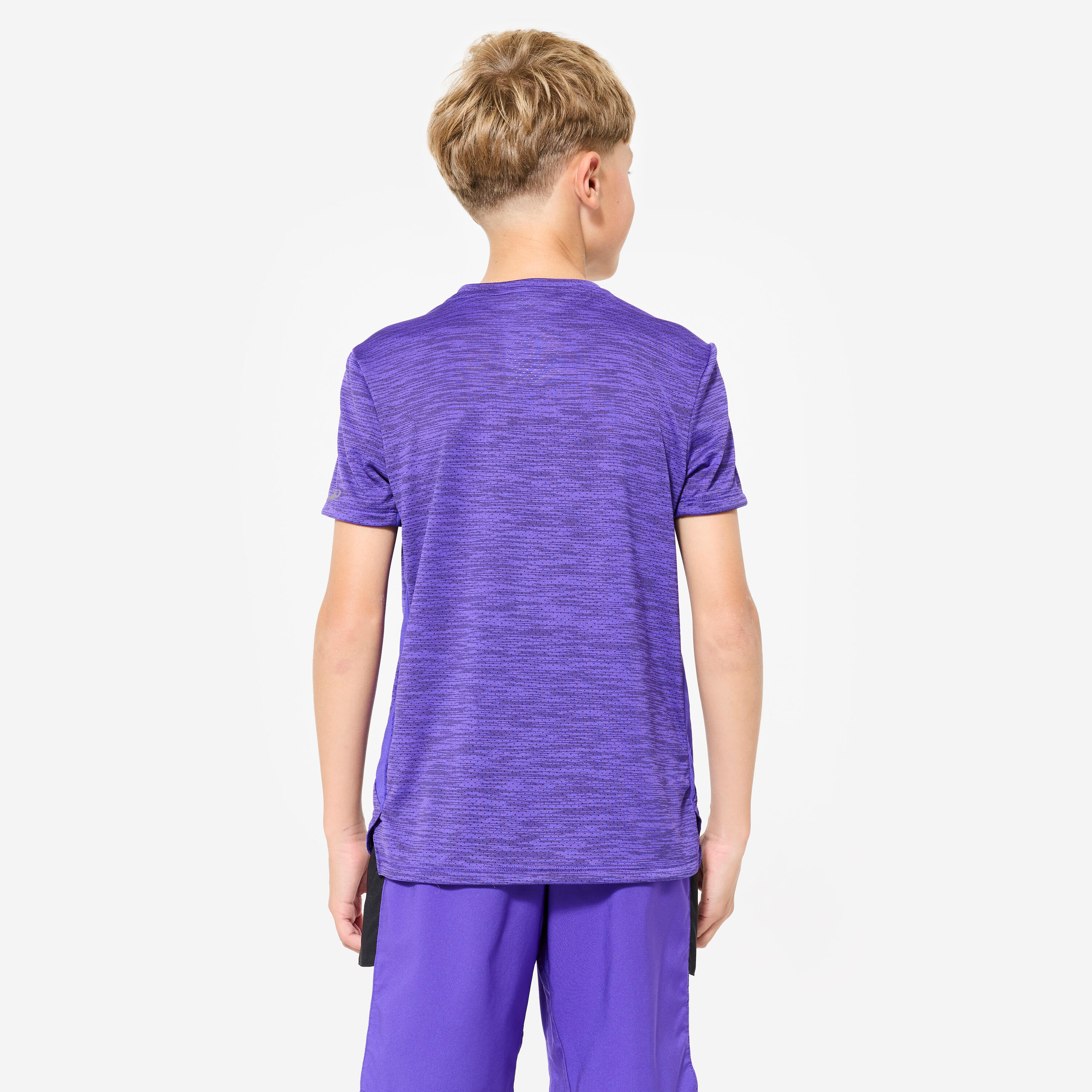 T-Shirt de Desporto Técnica e Respirável Criança, Roxo 4/7
