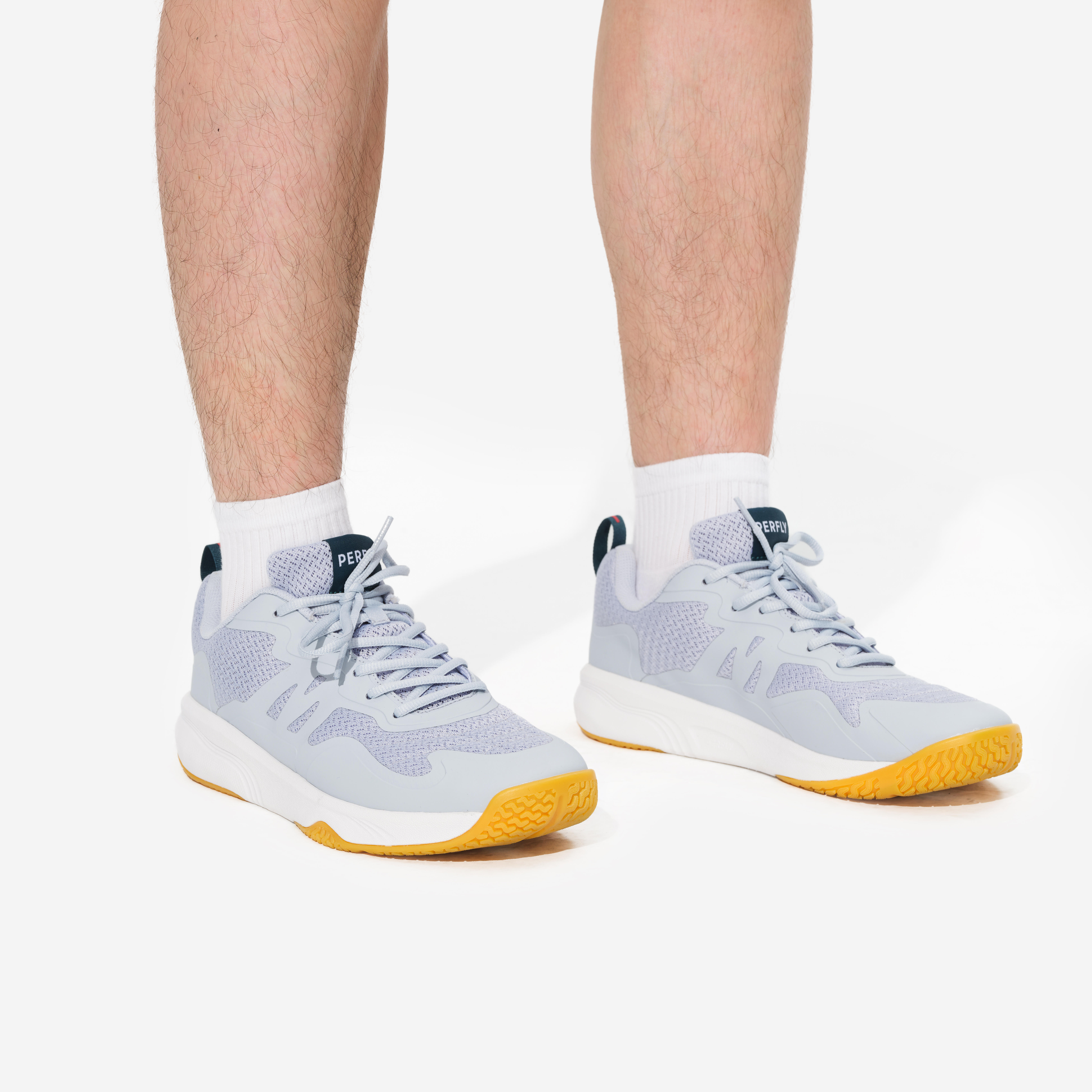 Men's Badminton Shoes - Sensation 530 Grey - PERFLY