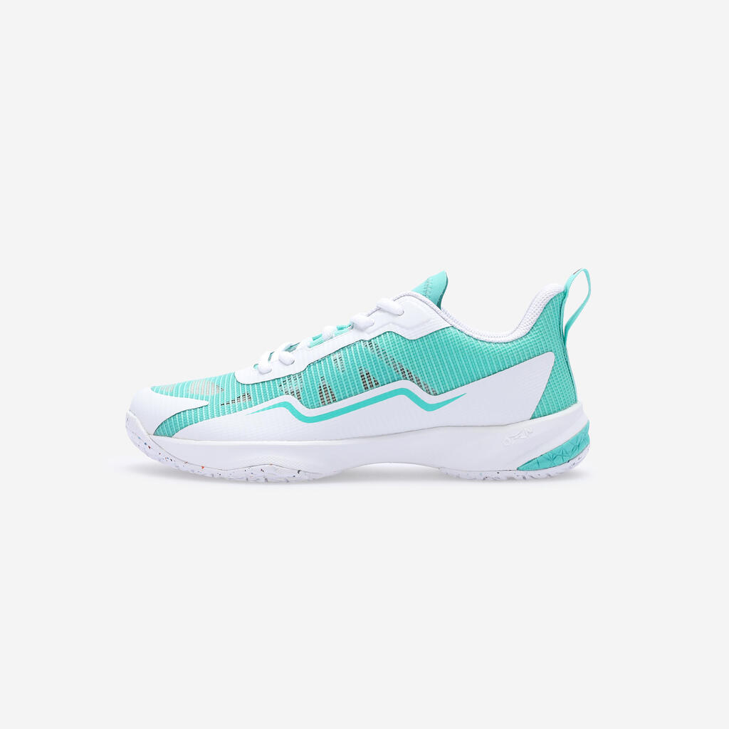 Tirkizno-bele ženske patike za badminton BS LITE 560