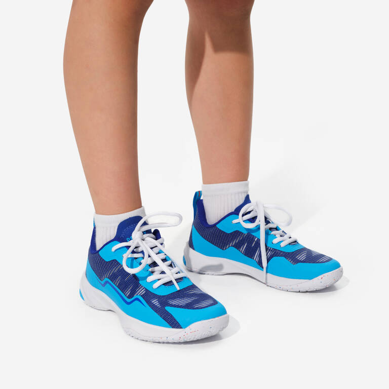 JUNIOR BADMINTON SHOES BS LITE  560 JR AQUA BLUE