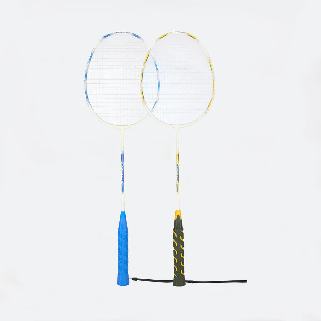Plavo-žuti komplet za badminton koji svetli u mraku FLEX BR190 NITE