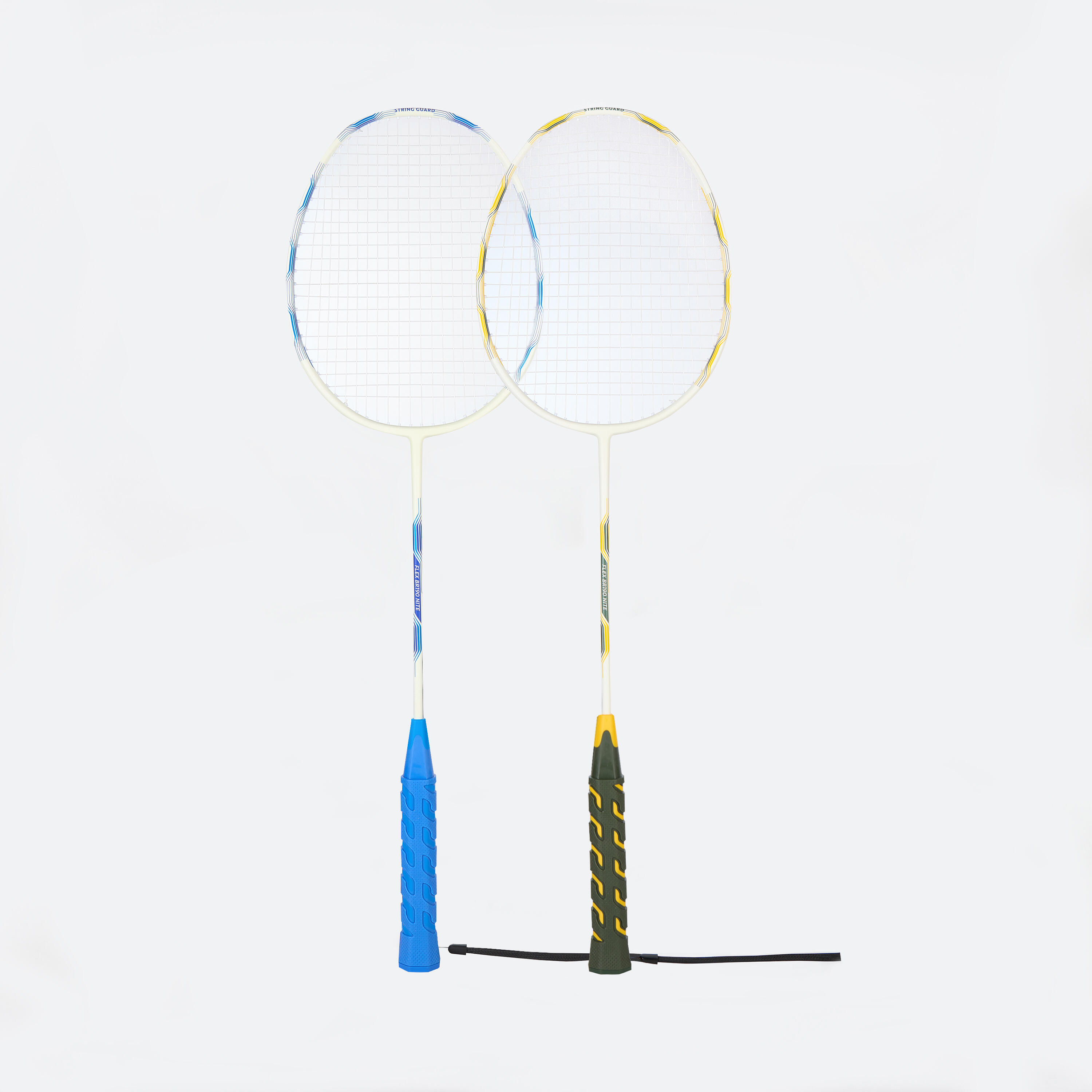 Ensemble badminton - 2 raquettes 2 volants Sensation 190 bleu jaune 9/20