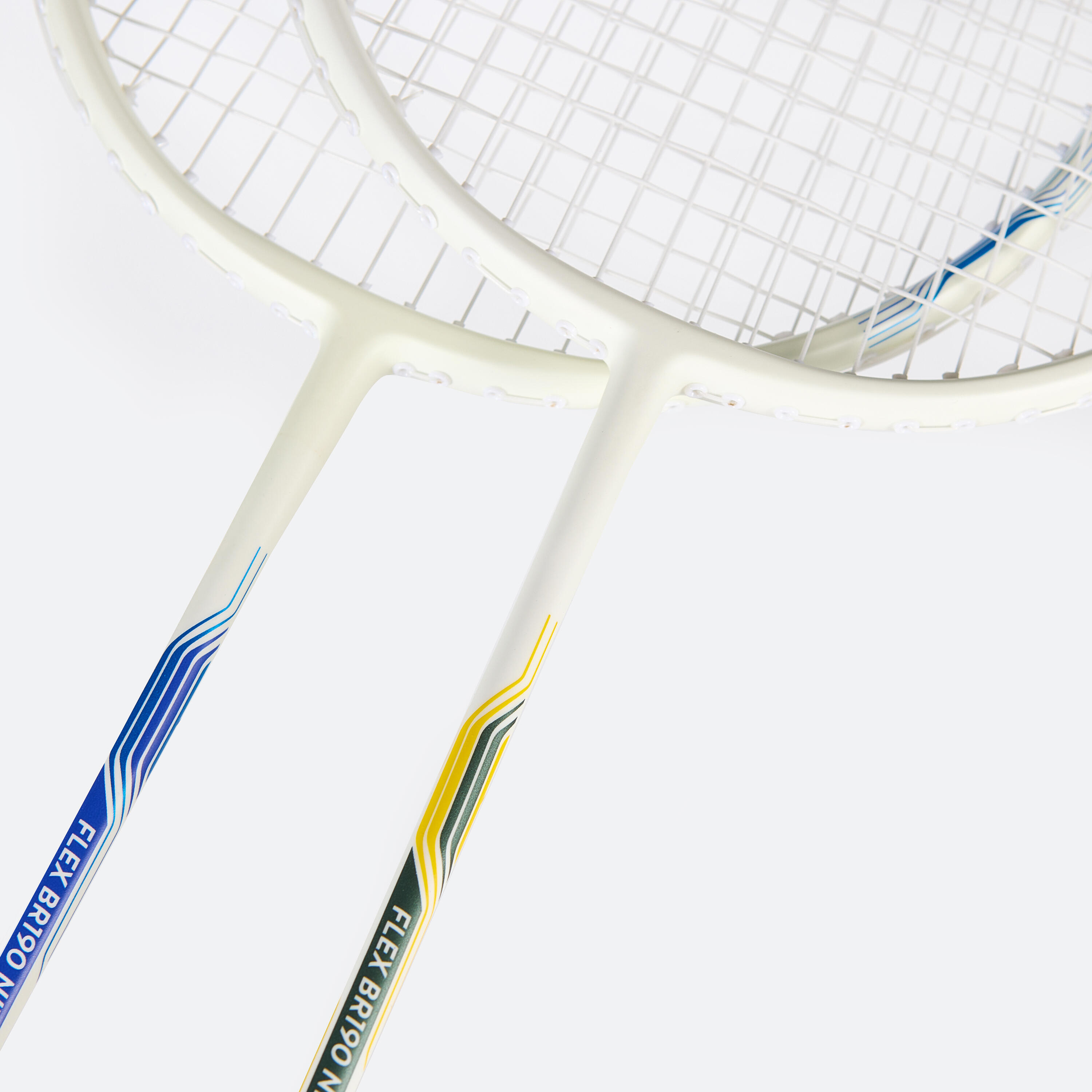Ensemble badminton - 2 raquettes 2 volants Sensation 190 bleu jaune 8/20