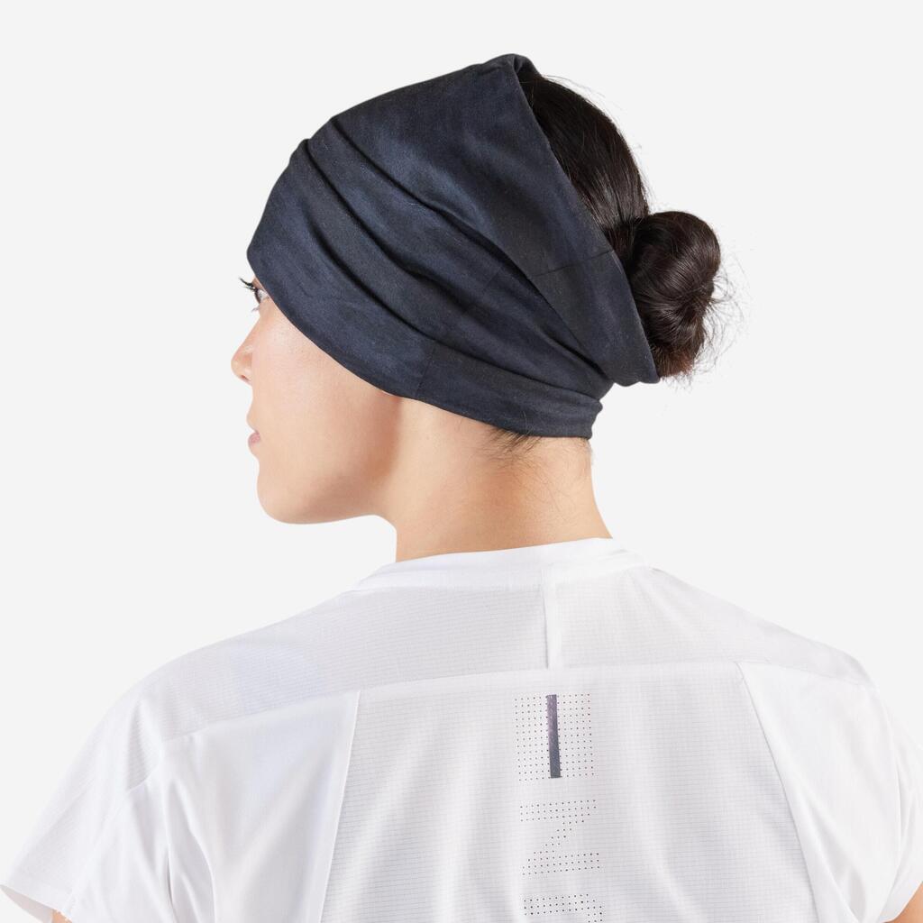 Tour de cou running / Bandeau multifonctions Homme Femme -KIPRUN noir