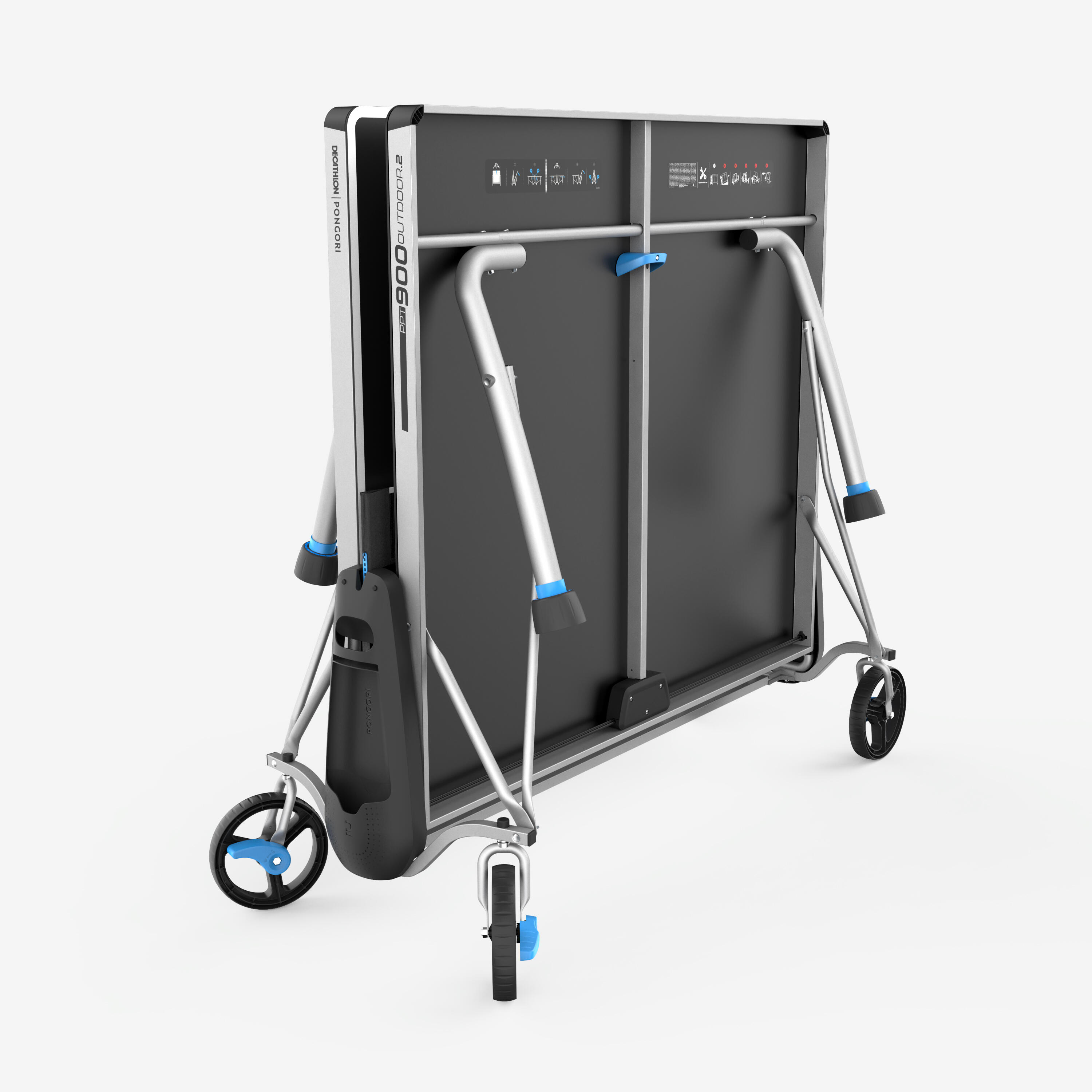 Tischtennisplatte Outdoor – PPT 900.2 grau 2/24