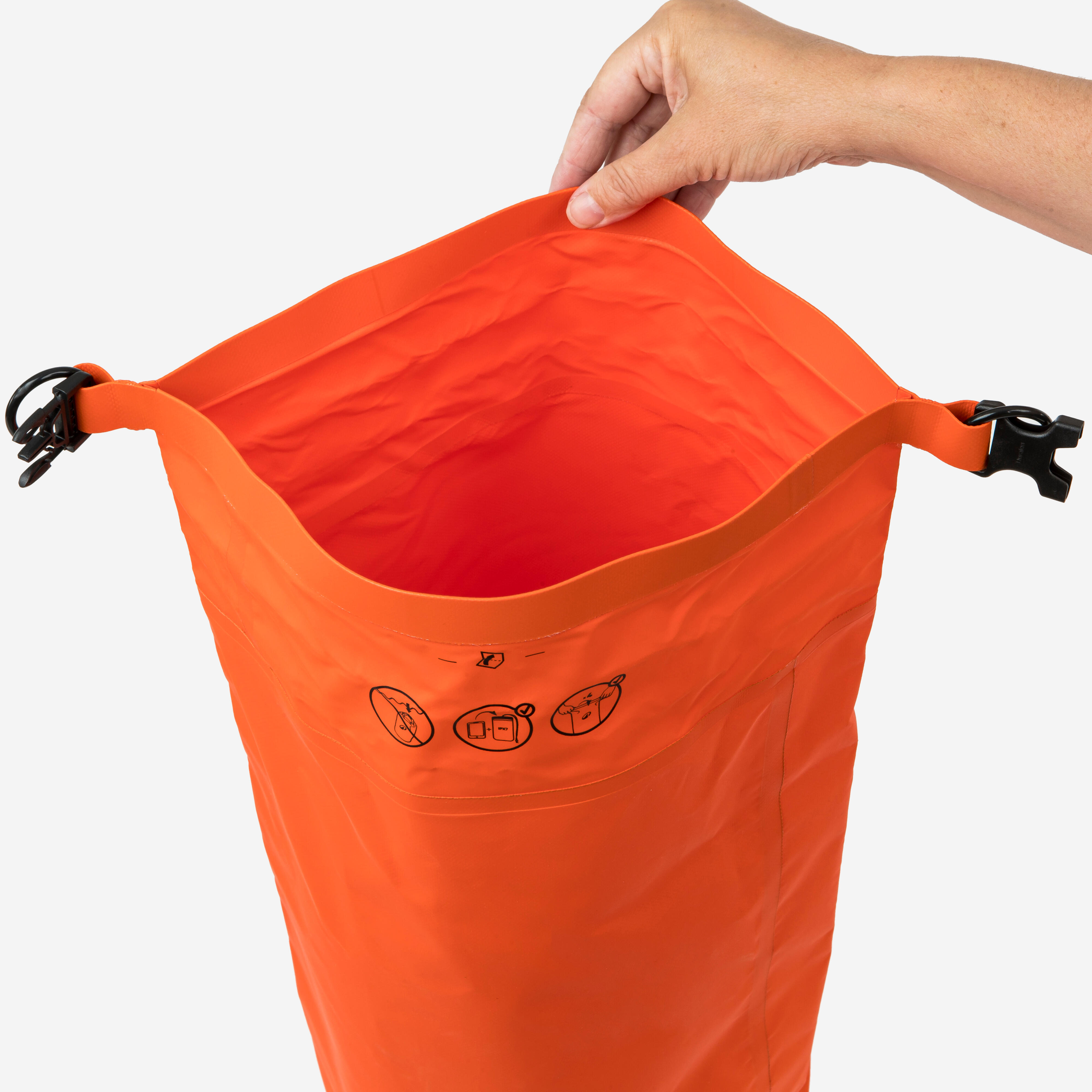 Waterproof bag IPX6 5 L orange