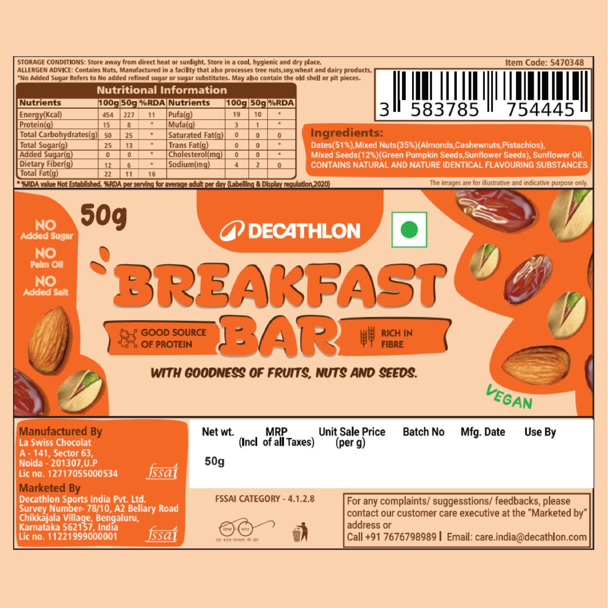 Breakfast Bar Nuts & Seeds -  4