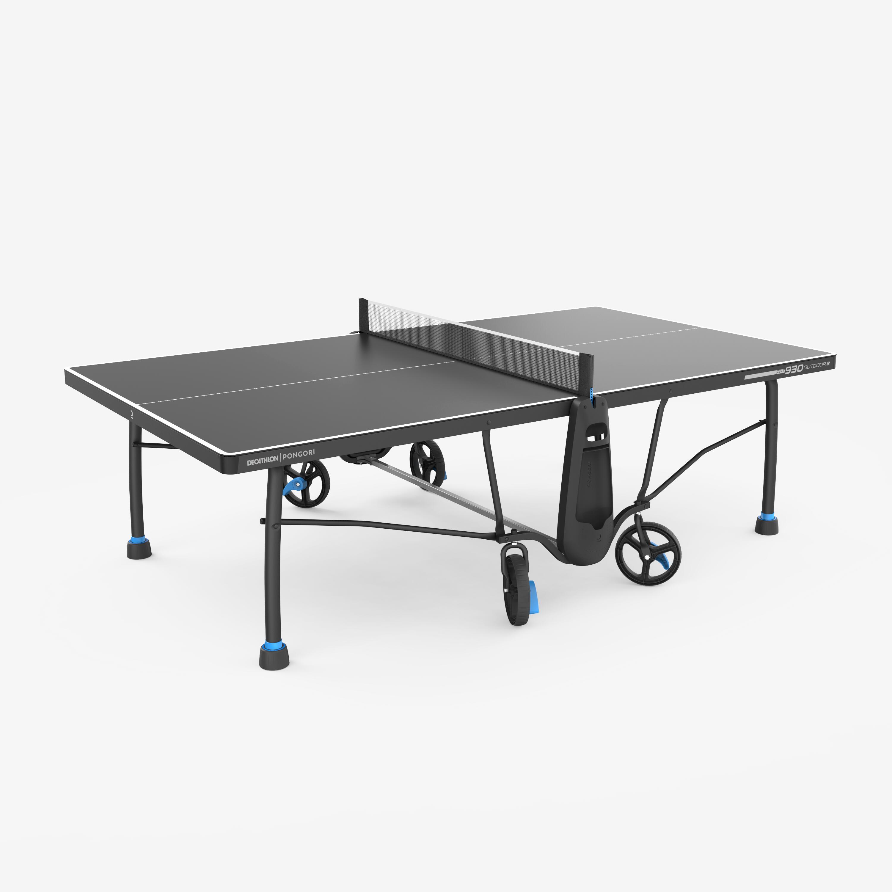 Schwarze Tischtennisplatte PPT 930.2