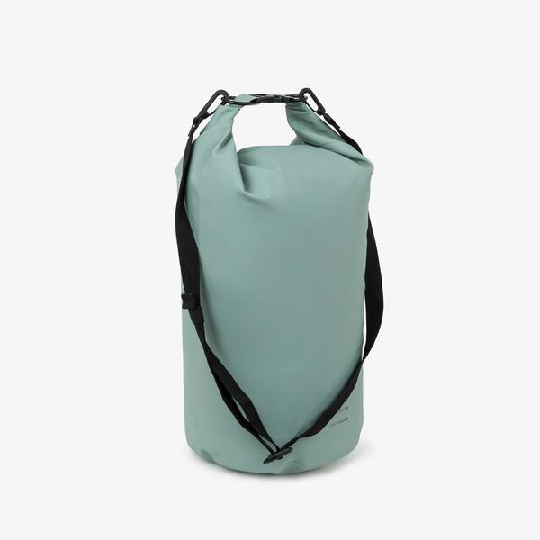 Khaki 20 litre roll-top waterproof bag