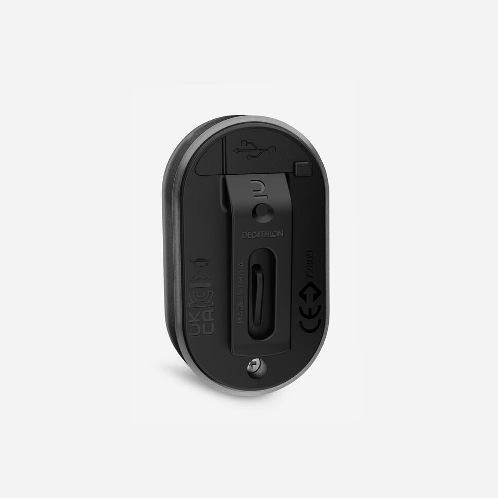 Lampki rowerowe Elops SL 510 przednia/tylna USB na zatrzask 2 szt.