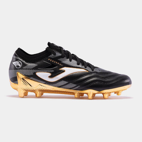Botas fútbol Powerful Cup 24 Joma terreno firme FG Adulto negro oro - CD