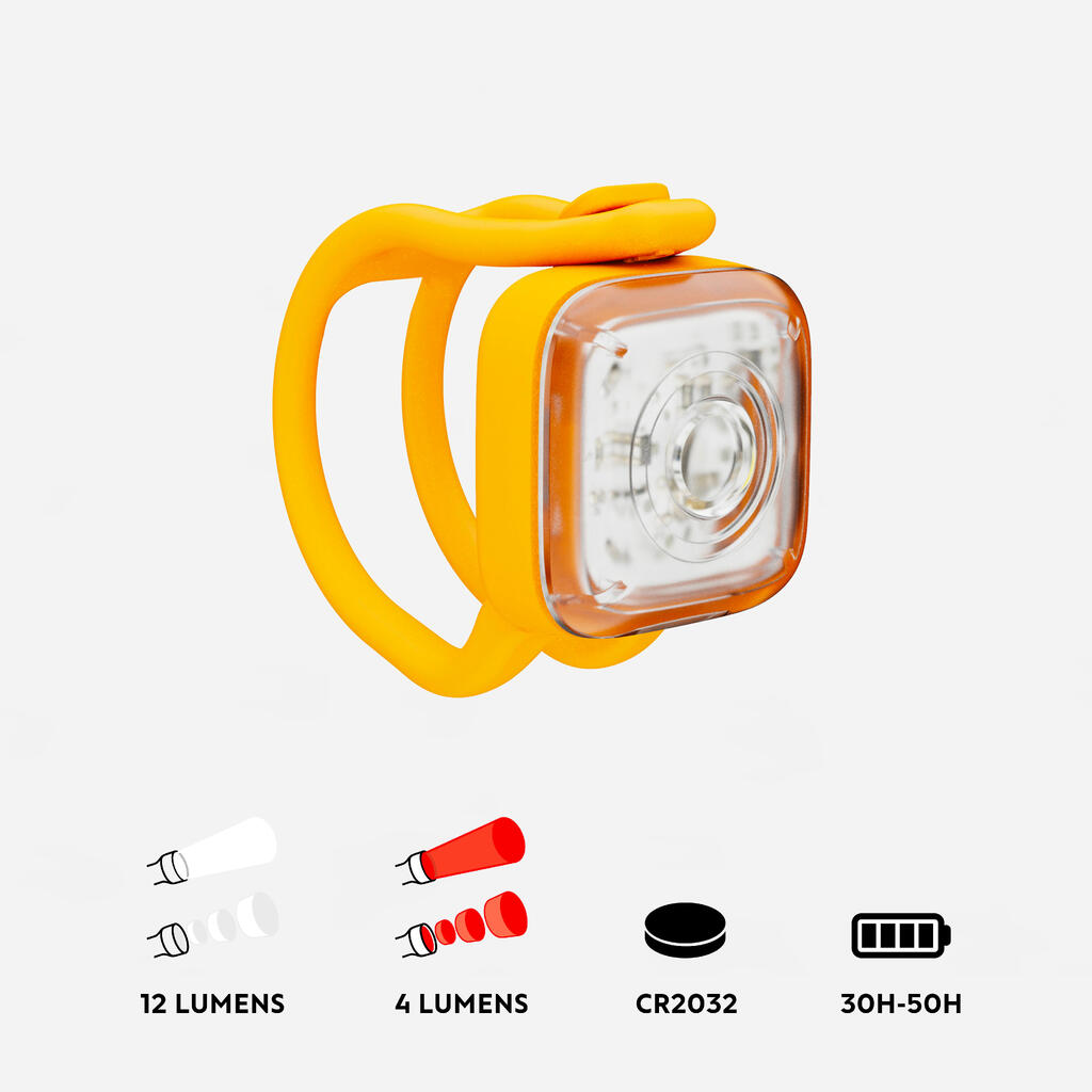 ECLAIRAGE VELO AVANT/ARRIERE SL 110 A PILE JAUNE