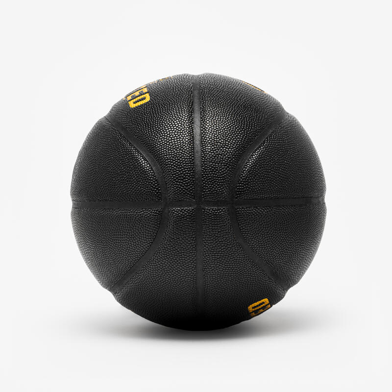 Minge de baschet mărimea 7 - GRIP MATCH BT500X Negru Auriu