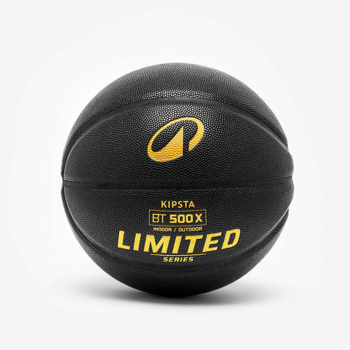 Ballon de basket bt500 grip taille 7 - noir or