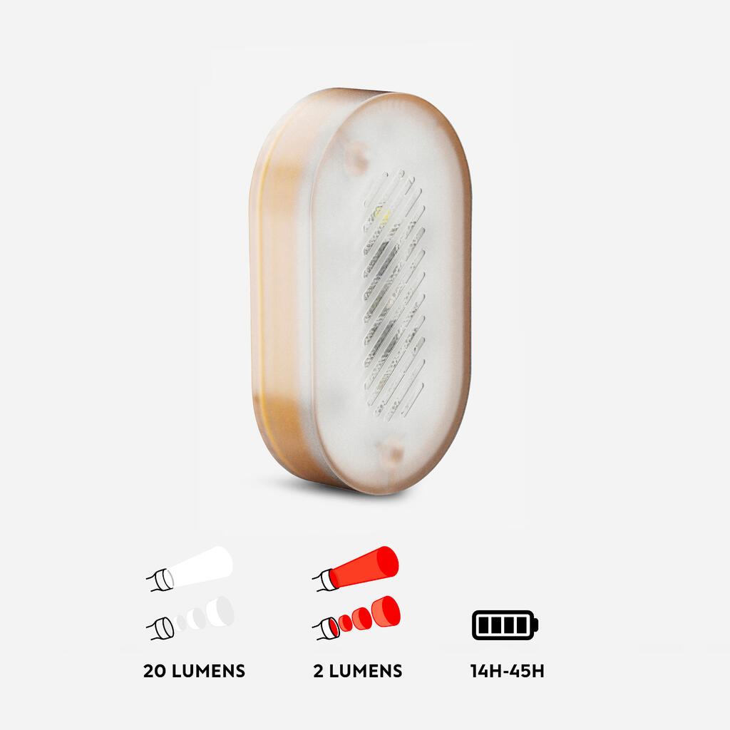 פנס אופניים קדמי/אחורי עם תופסן וחיבור USB, דגם ‏SL510 - צהוב