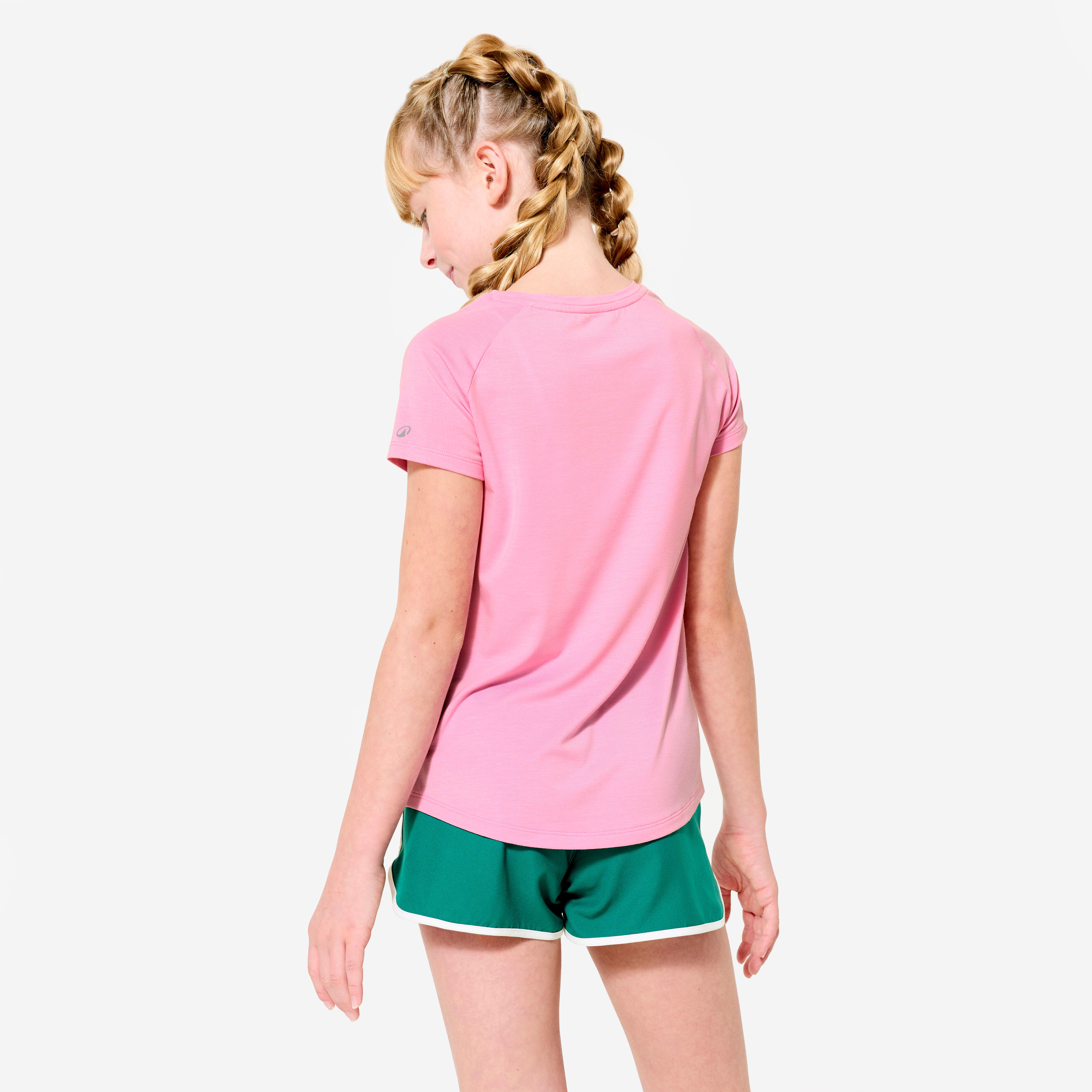 T-shirt de sport respirant fille – S 500 - DECATHLON