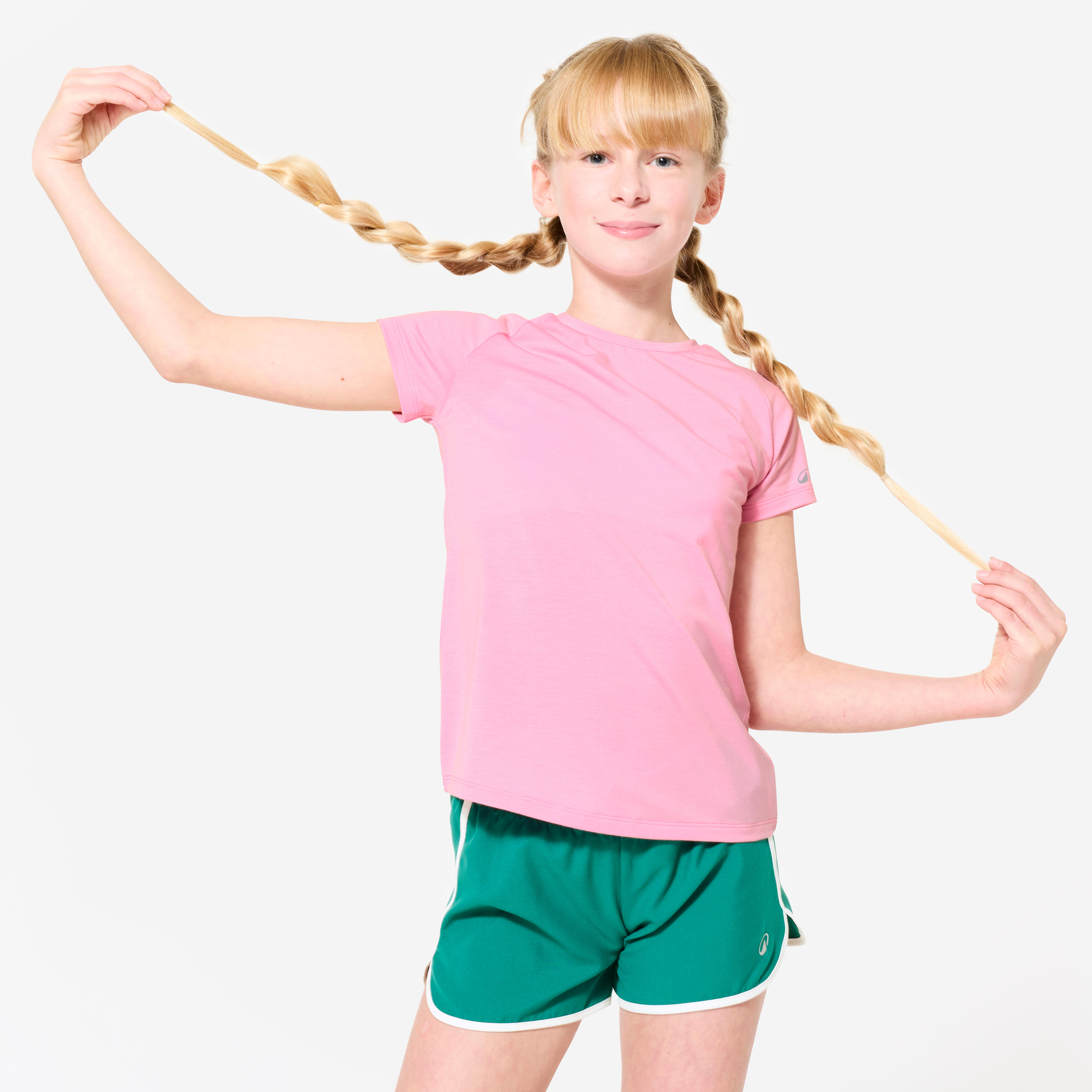 T-shirt de sport respirant fille – S 500 - DECATHLON