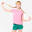 T-shirt Respirável de Desporto Menina Rosa