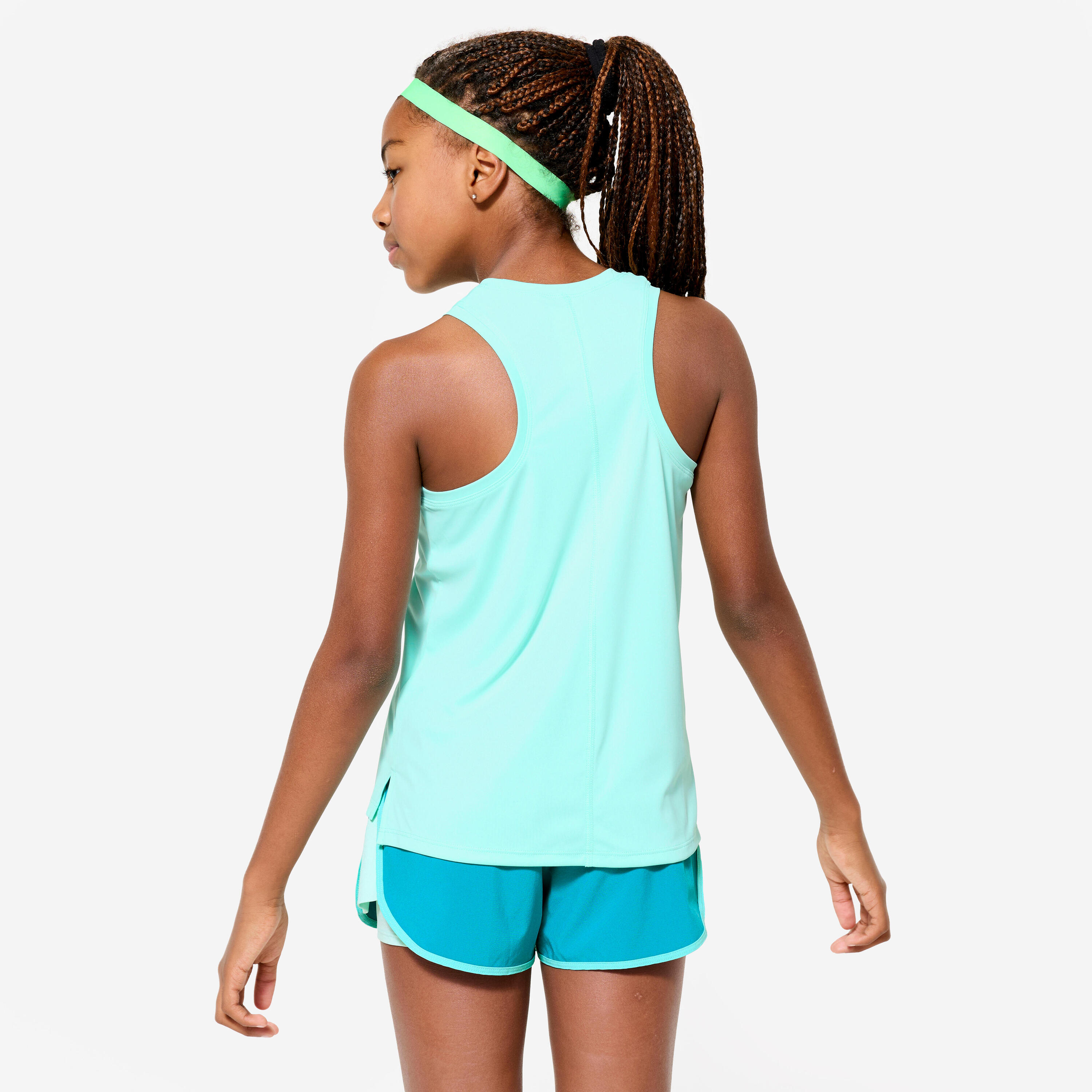 Girls' Multisport Breathable Tank Top - Green 4/6