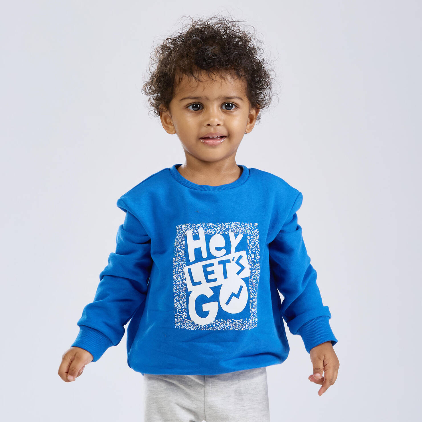 Little Kids' Sports Education Sweatshirt 100 - Royal Blue