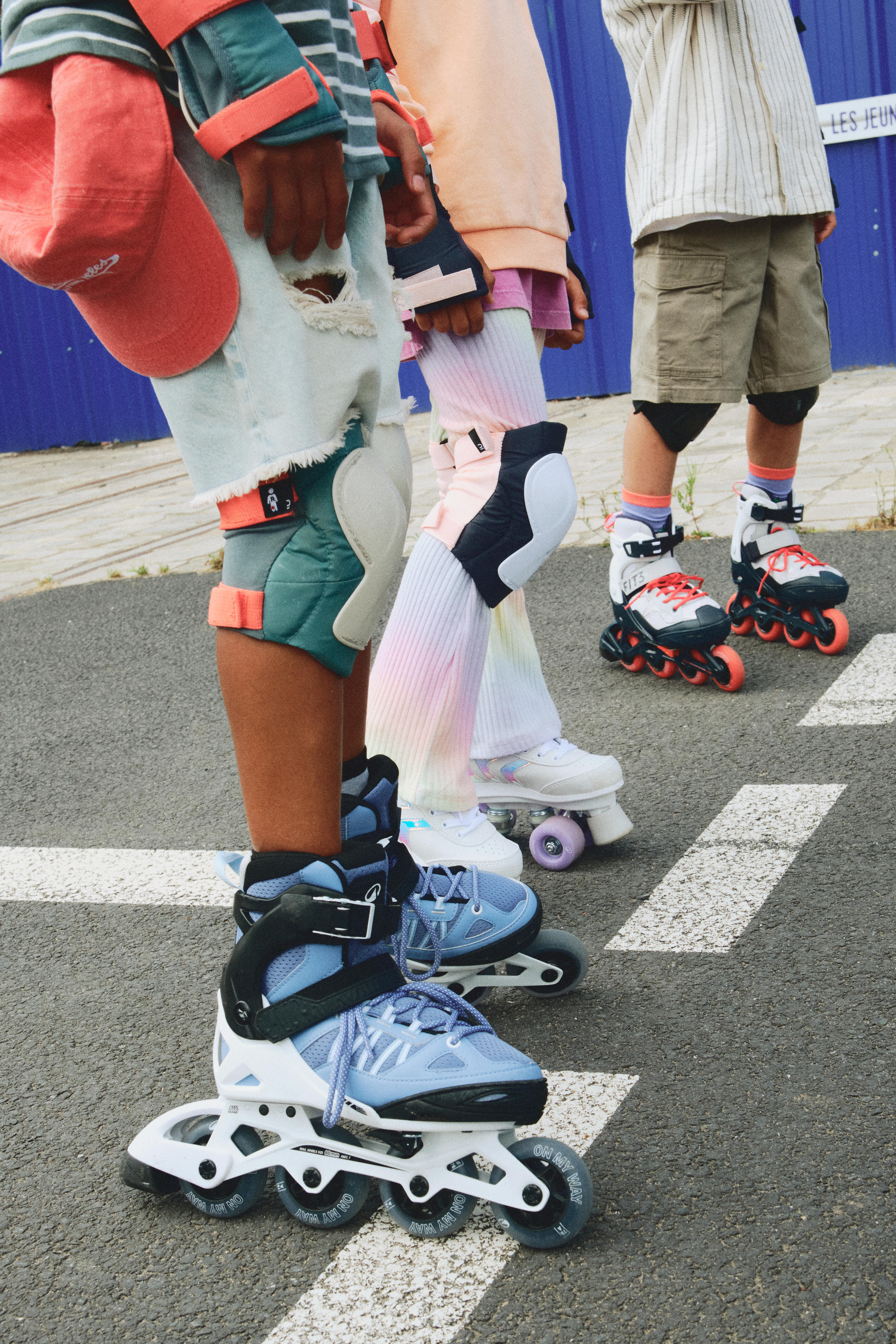 Kids' 3x2 Inline Skating/Scootering Protective Equipment - Play - OXELO