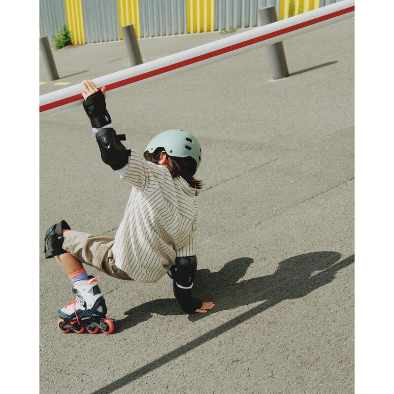 Çocuk Paten / Kaykay / Scooter 3x2 Destek Seti - Siyah - PLAY 