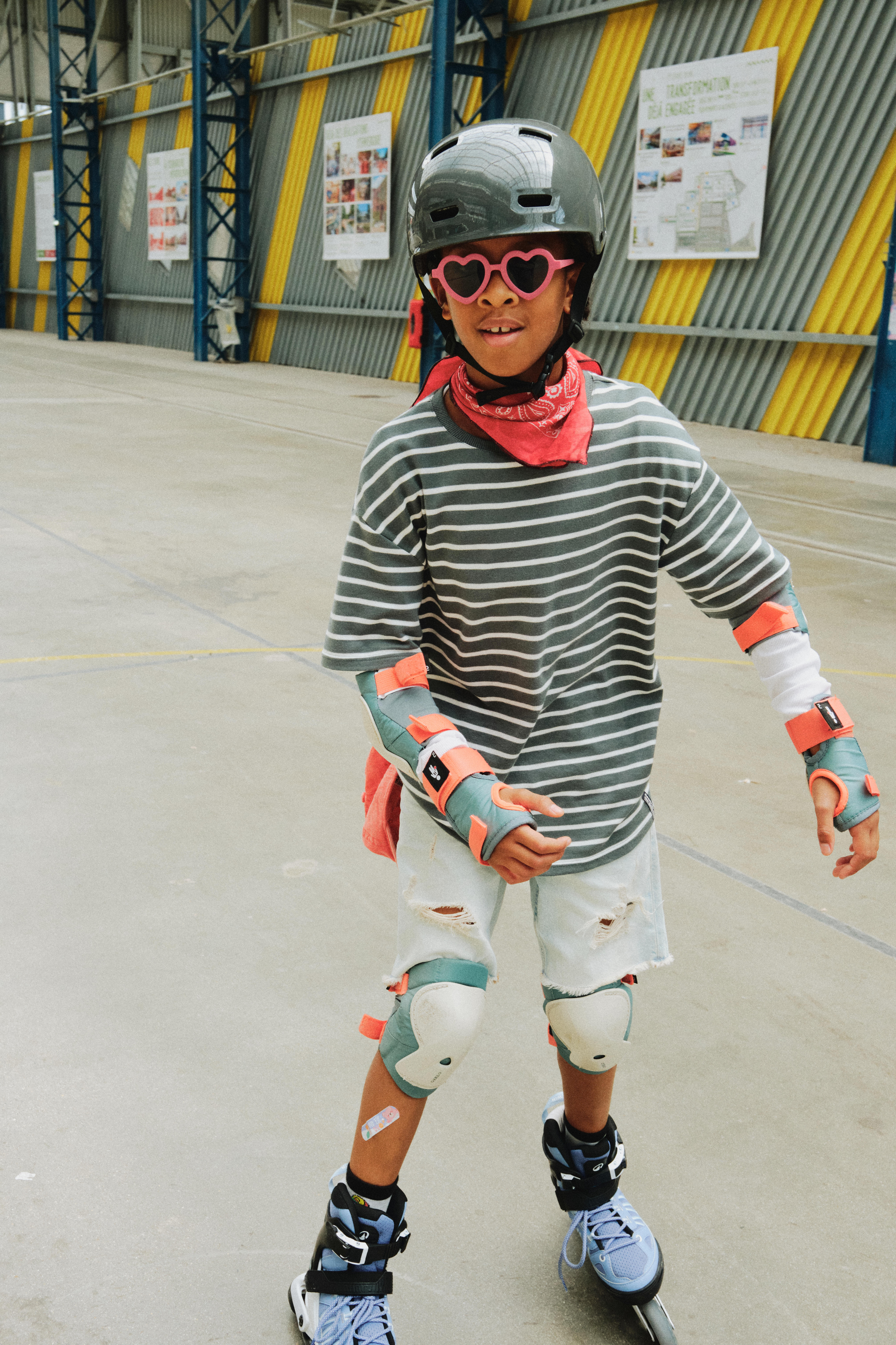 Kids' 3x2 Inline Skating/Scootering Protective Equipment - Play - OXELO