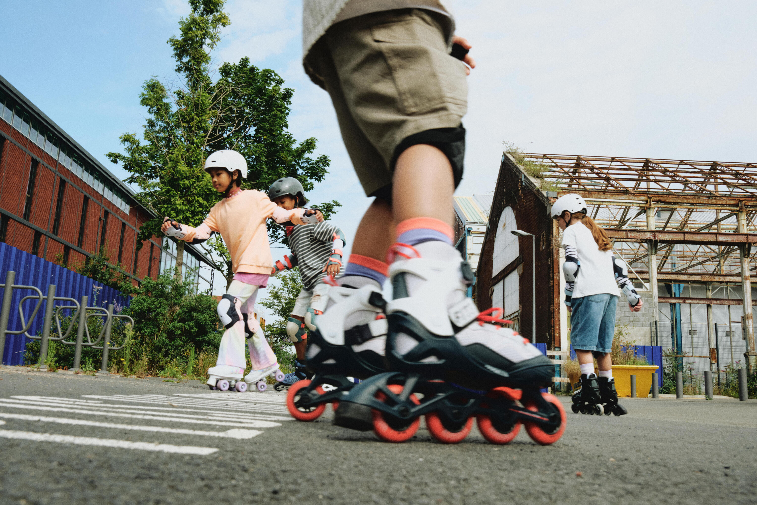 Patins à roues alignées ajustables enfant, FIT 3 10/17