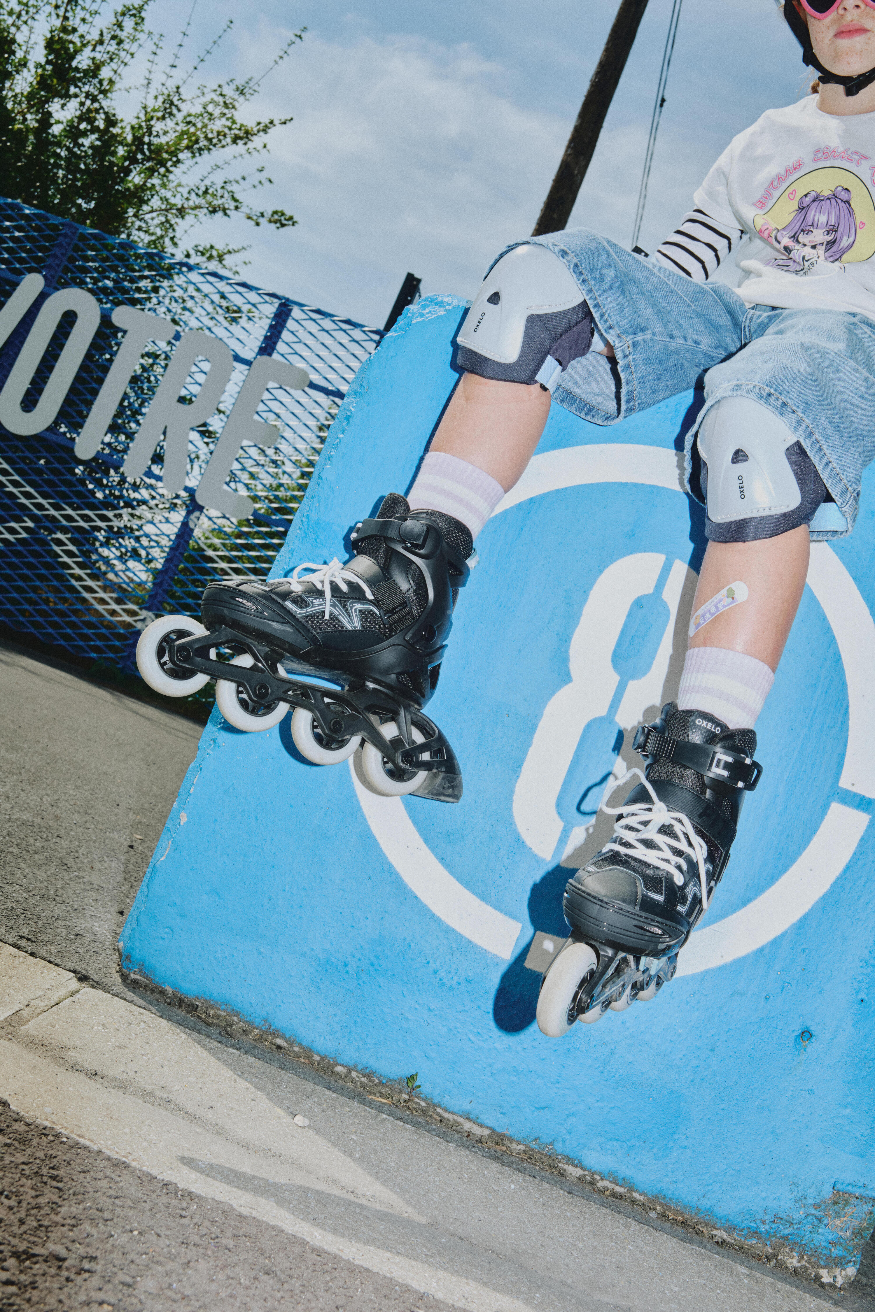 Patins à roues alignées ajustables enfant, FIT 3 11/15