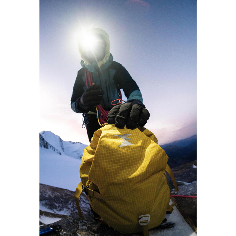 Sac à dos d'alpinisme polyvalent et modulable, Alpinism 33 jaune