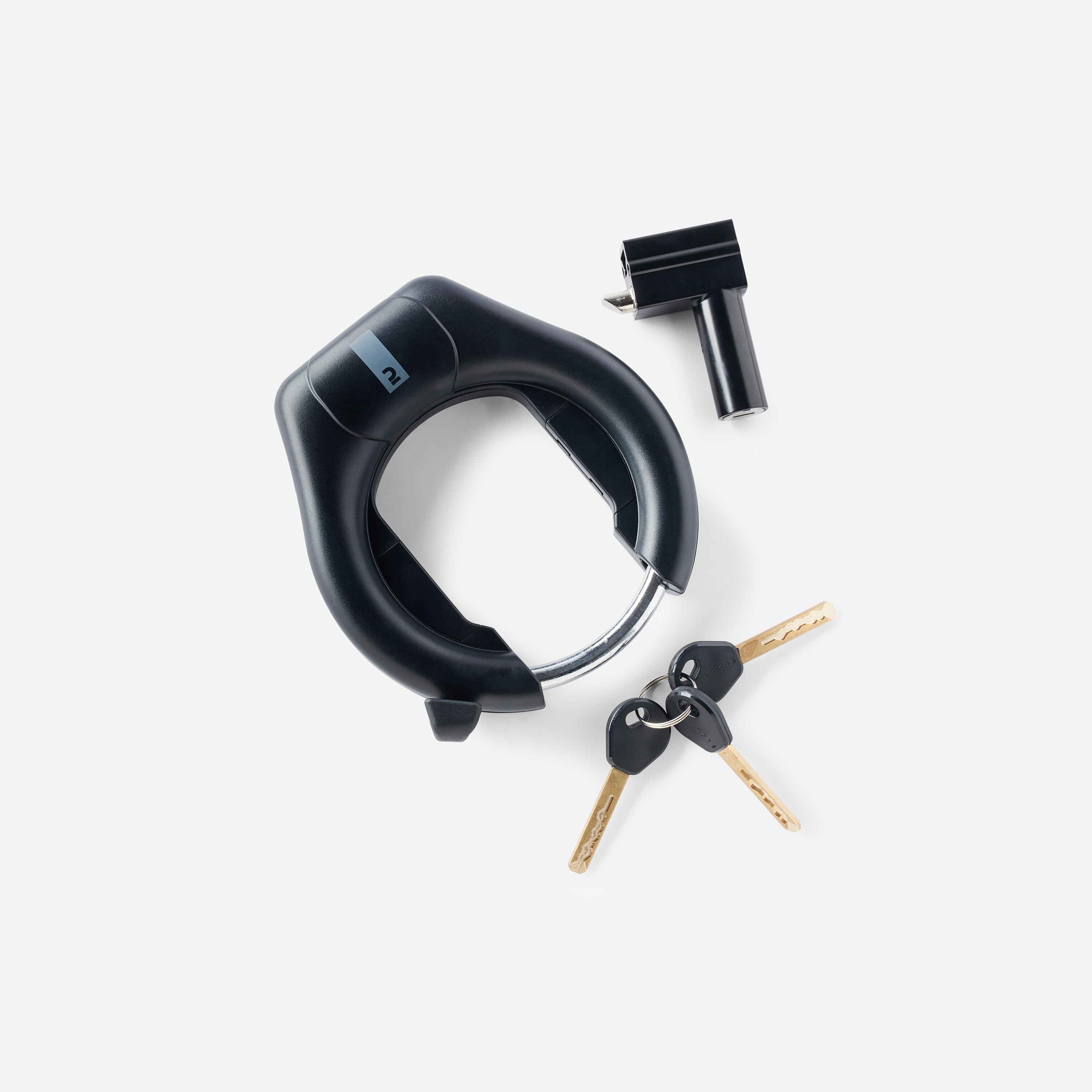 BTWIN Frameslot, sleutels en cilinderslot voor accuhouder Bakfiets F900E