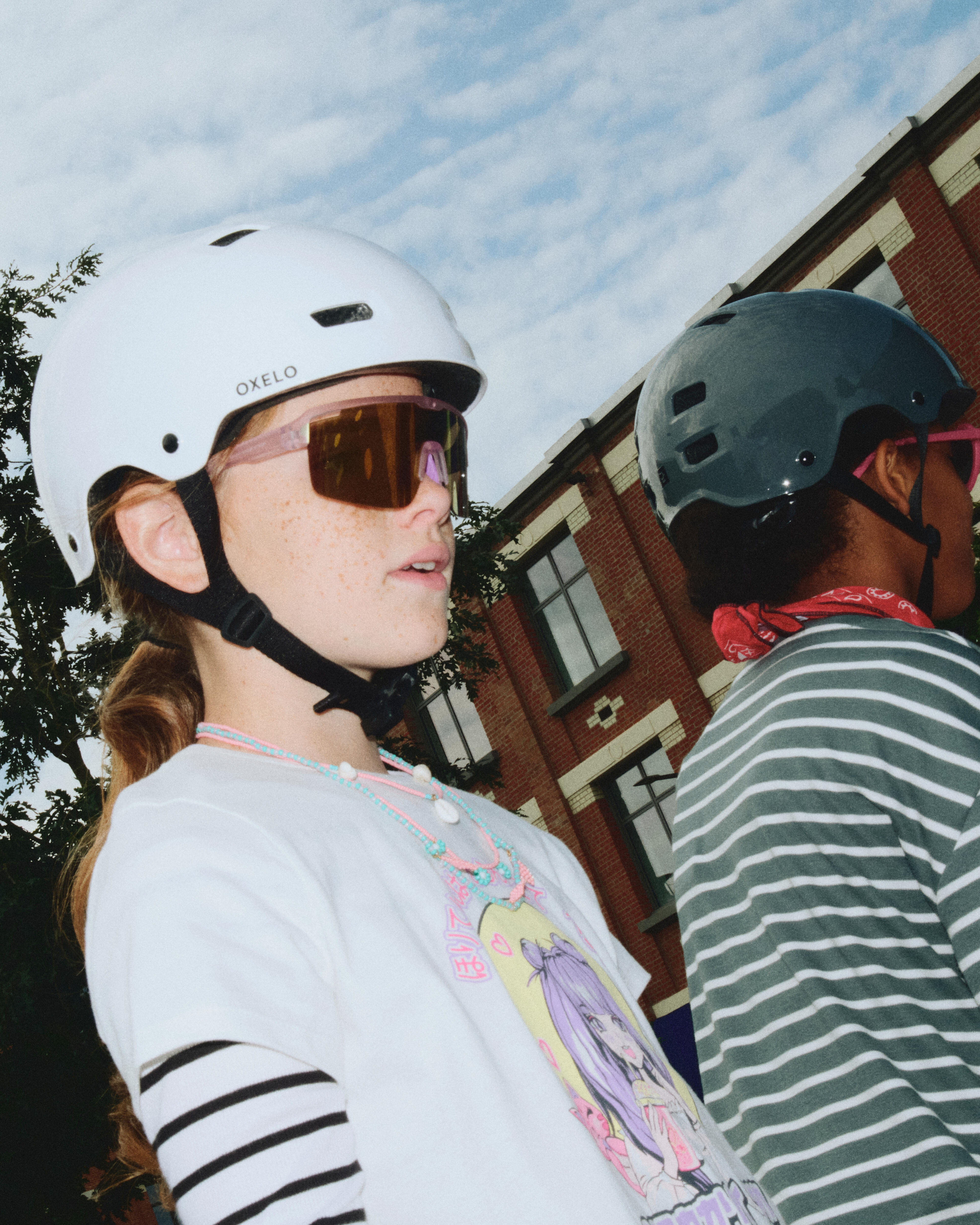 Adjustable Skate Helmet - MF 500 White - OXELO