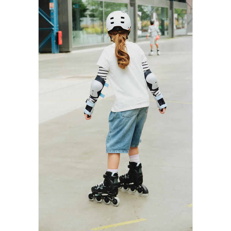 Casque roller skateboard trottinette MF500 blanc